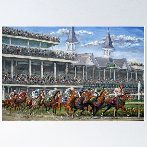 Item preview, The Kentucky Derby - Churchill Downs designed and sold by Mike Rabe Art.