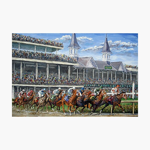 Item preview, The Kentucky Derby - Churchill Downs designed and sold by Mike Rabe Art.