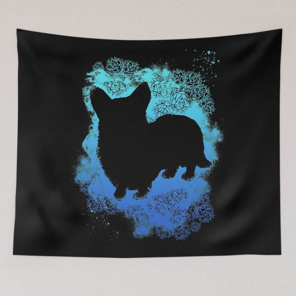 Item preview, Corgi Abstract - Blue designed and sold by NissaArt.