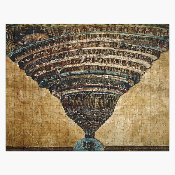 Sandro Botticelli - La Carte de l'Enfer Jigsaw Puzzle