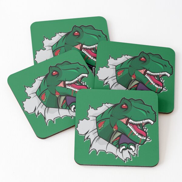 Artikelvorschau, T Rex Dinosaur Zombie Green Weiß von Rex, Dinosauriern, Fleischessern, Design2Z, Schwarz, Weiß, Bunt, Dino, entworfen und verkauft von Design2Z.