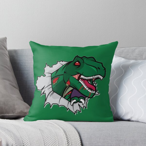 Artikelvorschau, T Rex Dinosaur Zombie Green Weiß von Rex, Dinosauriern, Fleischessern, Design2Z, Schwarz, Weiß, Bunt, Dino, entworfen und verkauft von Design2Z.