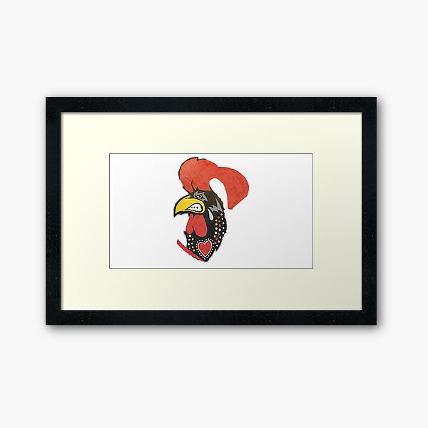 Portuguese Galo de Barcelos Framed Art Print