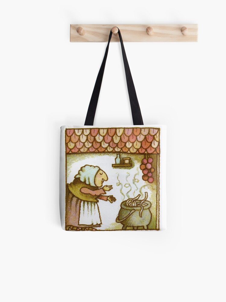 Strega Nona Blowing Kisses to Pasta Pot Pin for Sale by medusagf