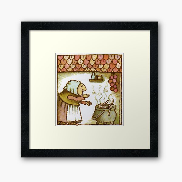 Strega Nona with Pasta Pot Metal Print for Sale by medusagf