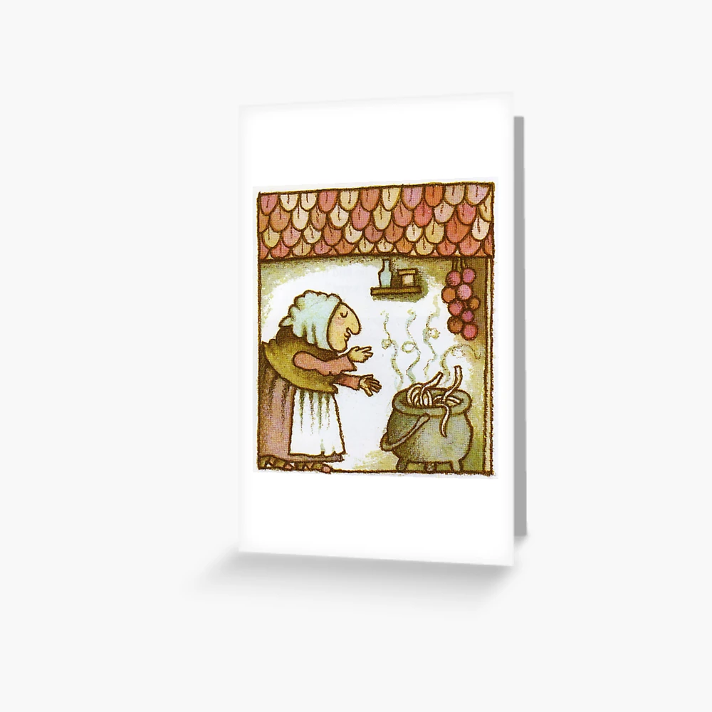 Strega Nona with Pasta Pot Metal Print for Sale by medusagf