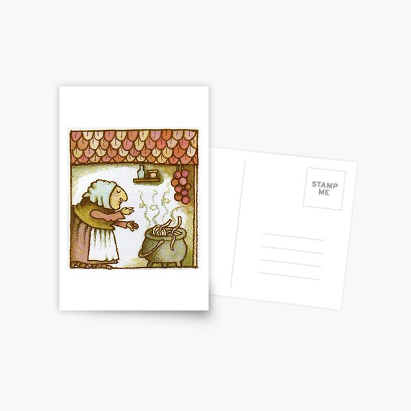Item preview, Strega Nona Blowing Kisses to Pasta Pot designed and sold by medusagf.