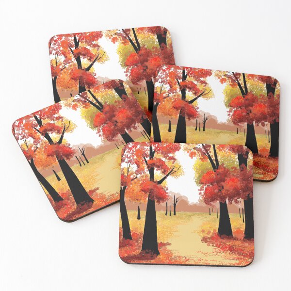 Item preview, Red Autumn Trees designed and sold by jadekandel.