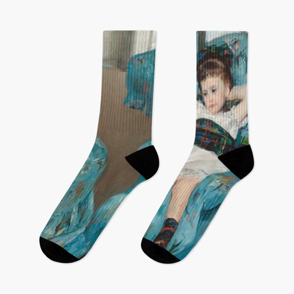 Item preview, Mary Cassatt and Little Girl in a Blue Armchair vintage painting designed and sold by katakania.