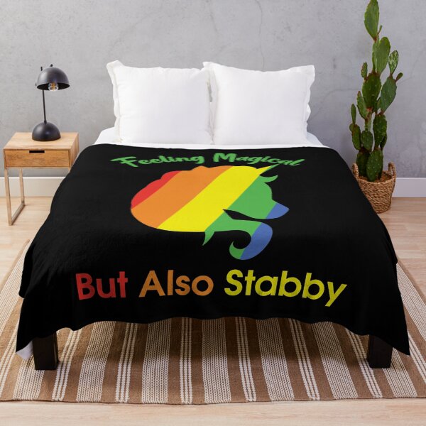 Item preview, Funny Unicorn Feeling Magical But Also Stabby Rainbow designed and sold by Marstore.