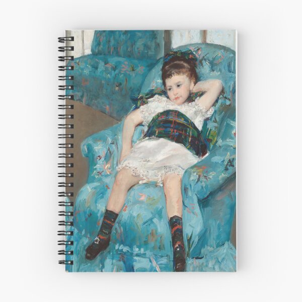 Item preview, Mary Cassatt and Little Girl in a Blue Armchair vintage painting designed and sold by katakania.