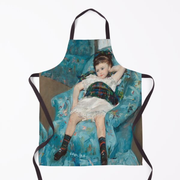 Item preview, Mary Cassatt and Little Girl in a Blue Armchair vintage painting designed and sold by katakania.