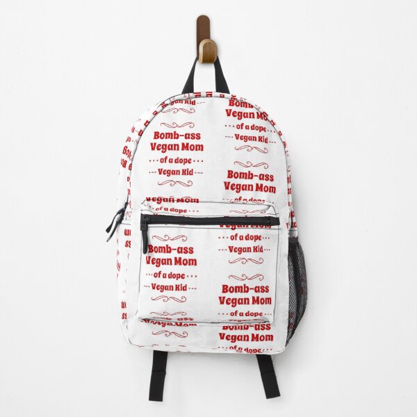 Item preview, Bomb-Ass Vegan Mom of a Dope Vegan Kid designed and sold by WhimsicaliTee.