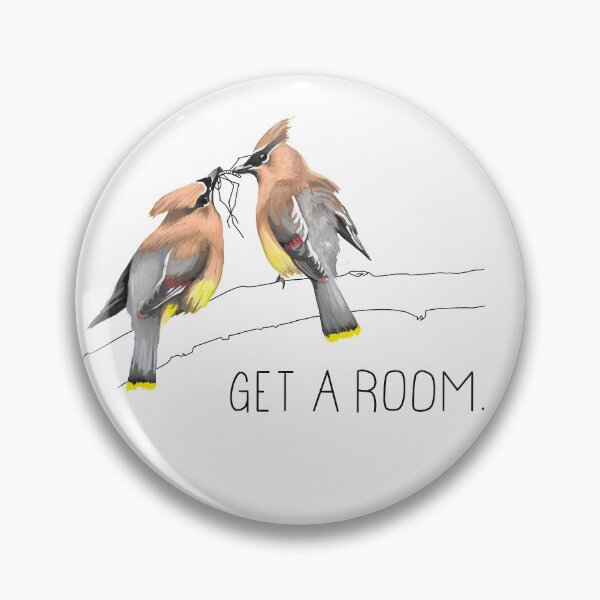 Item preview, Get A Room (Cedar Waxwings Courting) designed and sold by LauraWolfArtist.