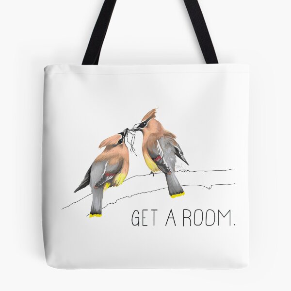 Item preview, Get A Room (Cedar Waxwings Courting) designed and sold by LauraWolfArtist.