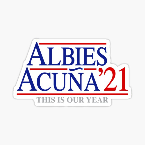 Buy Acuna 20 Albies Play For The A Shirt For Free Shipping CUSTOM