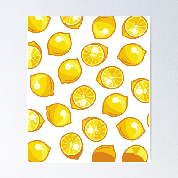 Item preview, Juicy Yellow Lemons Pattern designed and sold by bubble-bulb.