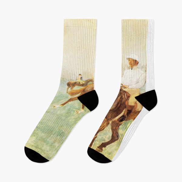 Item preview, Jockeys before the Start with Flagpoll-Edgar Degas designed and sold by LexBauer.