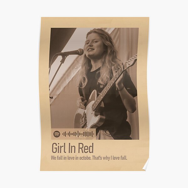 Fille en rouge Poster