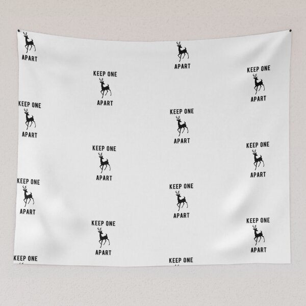 Item preview, Keep One Reindeer Apart Christmas Social Distancing Quote Design designed and sold by AritraSur.