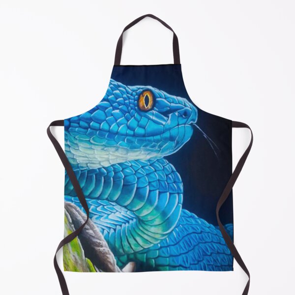 Item preview, Hand Painted Blue Viper designed and sold by ArtRoomOregon.