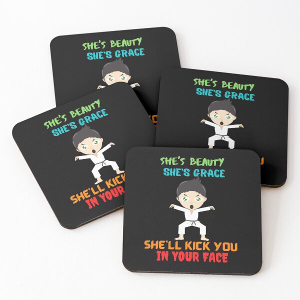 Item preview, She's Beauty She's Grace She'll Kick You In The Face designed and sold by crazy merchs.