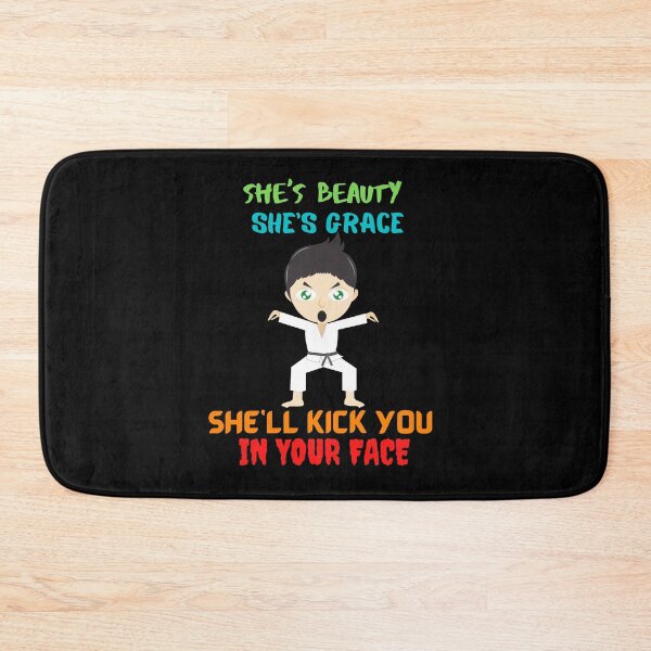Item preview, She's Beauty She's Grace She'll Kick You In The Face designed and sold by crazy merchs.