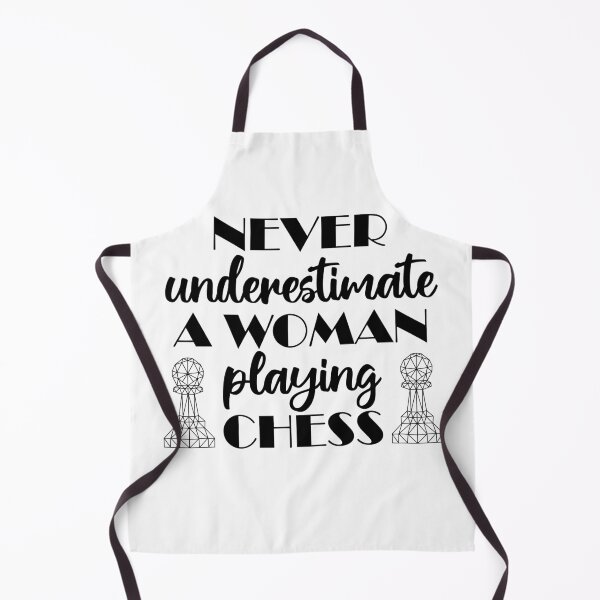 Item preview, Never underestimate a woman playing chess designed and sold by felinefeelings.