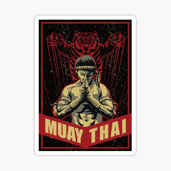 Muay Thai Tiger Sticker