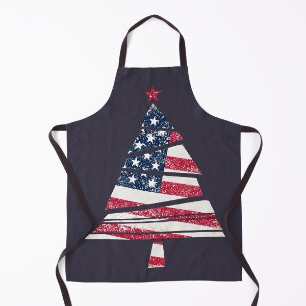 Item preview, American Flag Patriotic Colorful Christmas Tree Vintage Grunt USA Holiday Distressed Style designed and sold by pipsmerch.