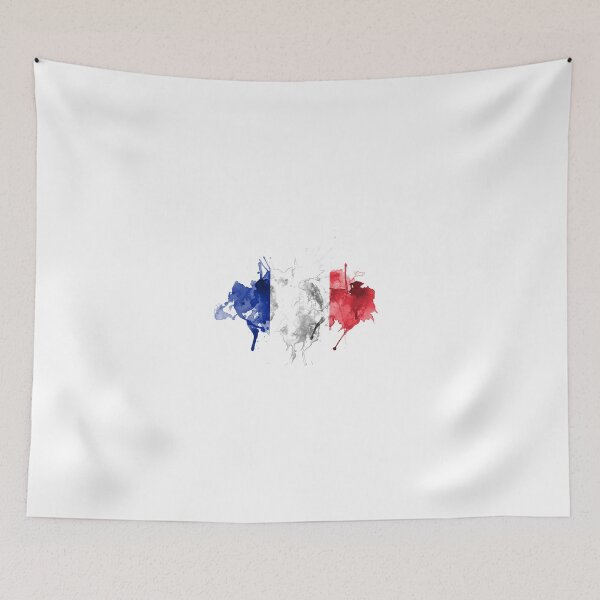 Item preview, france flag digital watercolor designed and sold by lipedesigns.