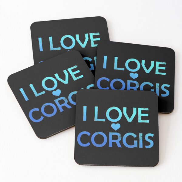 Item preview, I Love Corgis - Blue designed and sold by NissaArt.