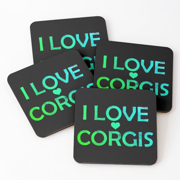 Item preview, I Love Corgis - Green designed and sold by NissaArt.