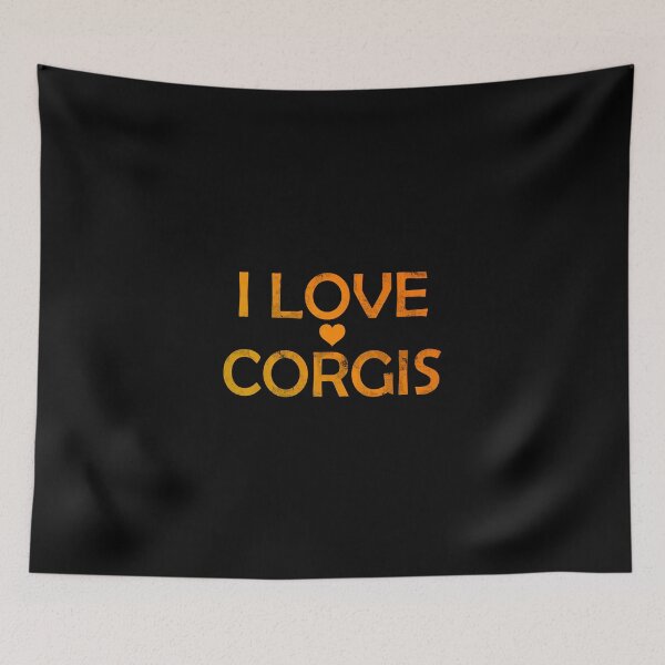 Item preview, I Love Corgis - Orange designed and sold by NissaArt.