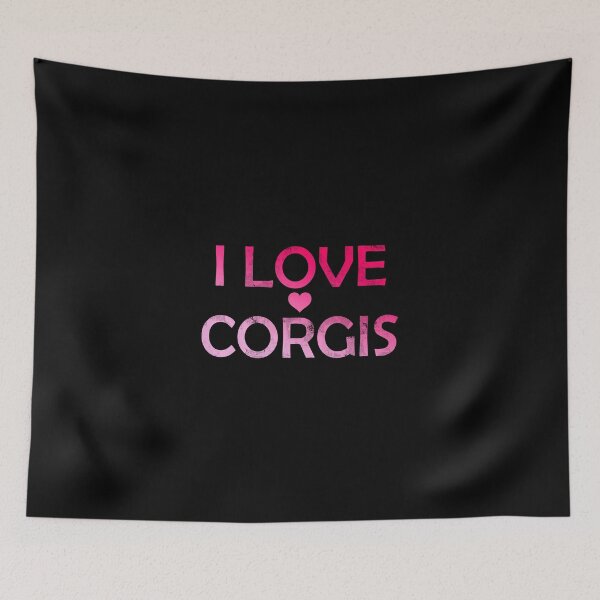 Item preview, I Love Corgis - Pink designed and sold by NissaArt.