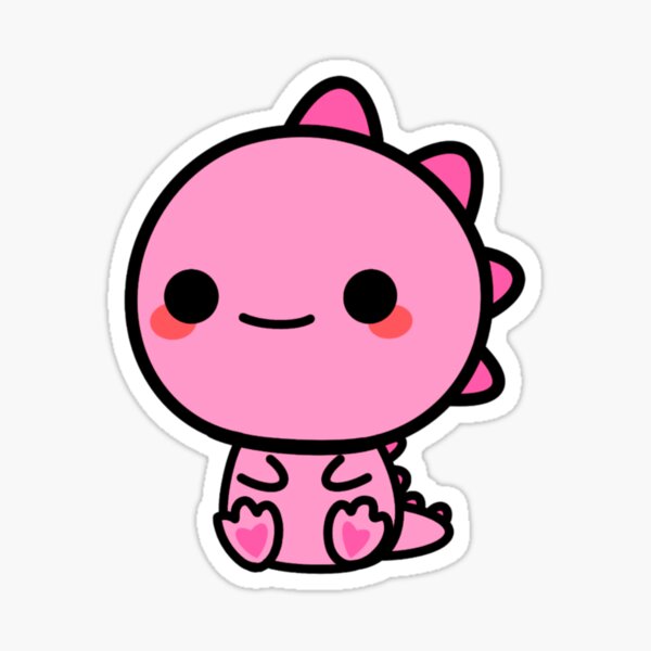 cute pink dinosaur\