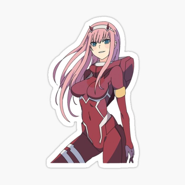 Zero Two Roblox Stickers Redbubble - zero two face roblox