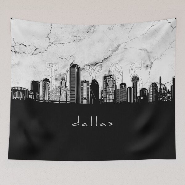 Item preview, dallas skyline marble designed and sold by BekimART2.