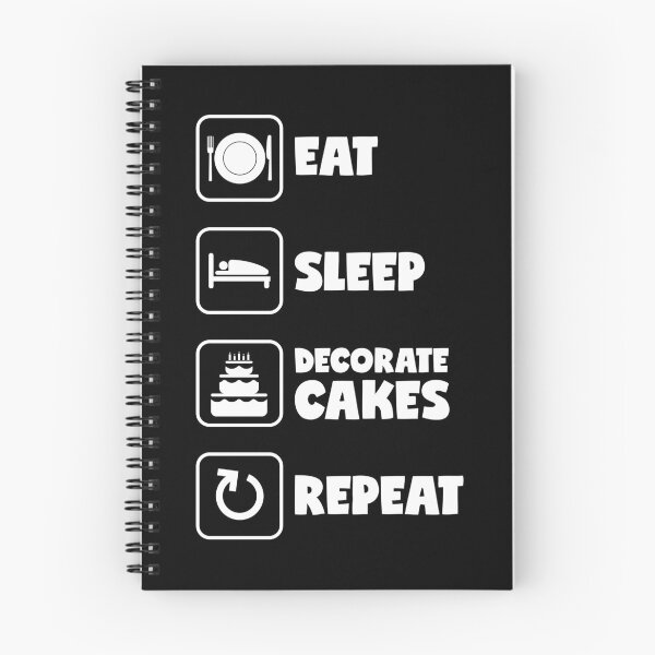 Item preview, Eat Sleep Decorate Cakes Repeat Funny Cake Decorating graphic designed and sold by jakehughes2015.