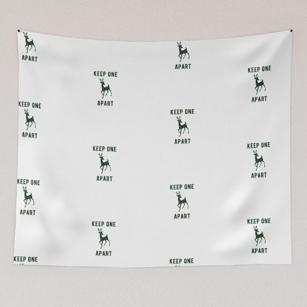 Item preview, Keep One Reindeer Apart Christmas Social Distancing Quote Design designed and sold by AritraSur.