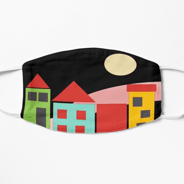 Black Red Blue Yellow Orange Pink Blue Green Teal Home Sweet Home Mask