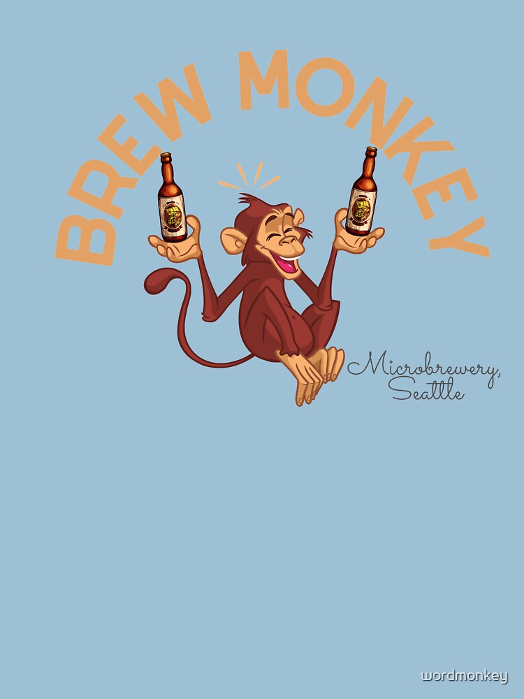 Microbrewery, Brew Monkey, Seattle Essential T-Shirt for Sale by  wordmonkey