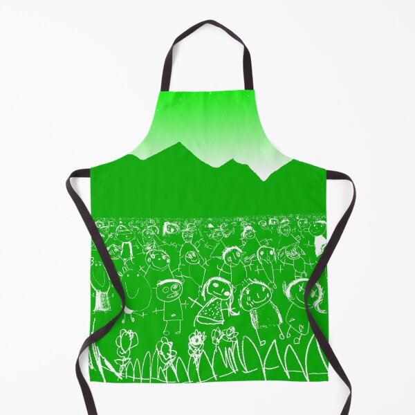 Item preview, Kids Art Crowd Green designed and sold by Quooki.