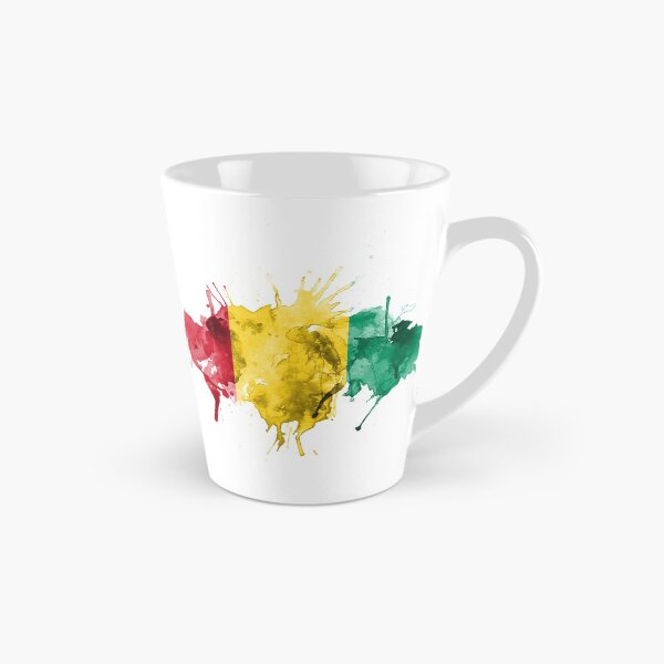 Item preview, guinea flag digital watercolor designed and sold by lipedesigns.
