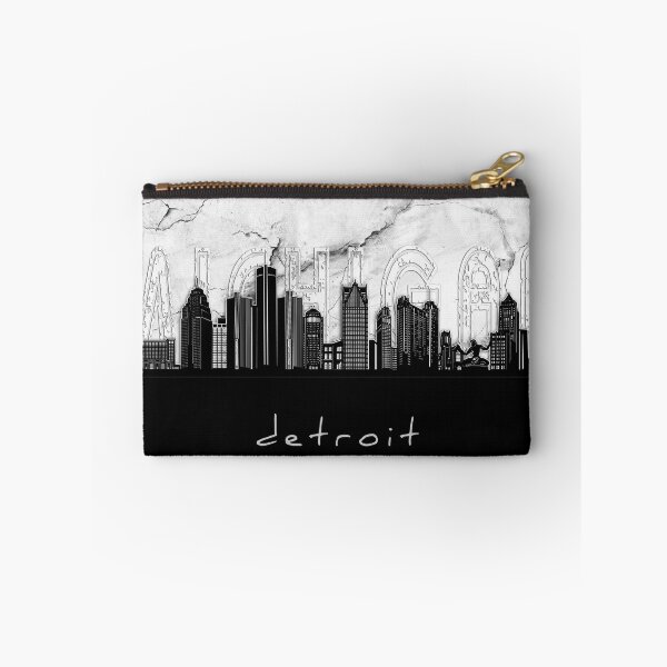 Item preview, detroit skyline marble designed and sold by BekimART2.
