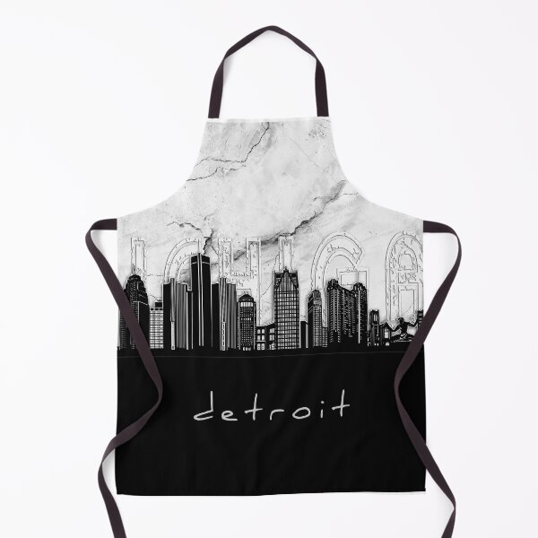 Item preview, detroit skyline marble designed and sold by BekimART2.