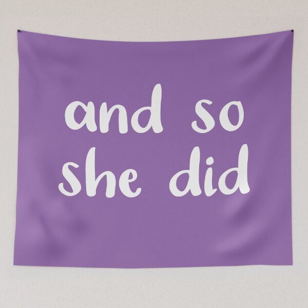Item preview, And So She Did (Amethyst Orchid Purple) designed and sold by Whoopsidoodle.