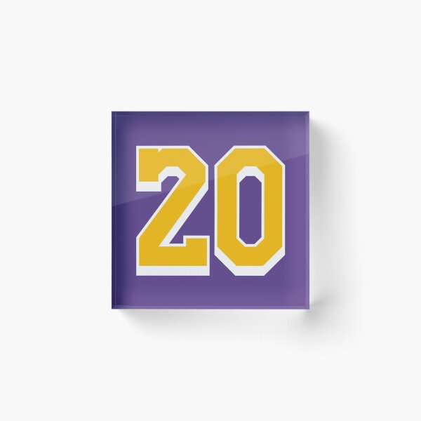 Item preview, 20 Yellow Number Twenty Purple Basketball Jersey designed and sold by elhefe.
