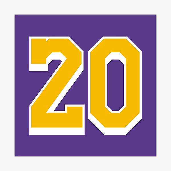 Item preview, 20 Yellow Number Twenty Purple Basketball Jersey designed and sold by elhefe.