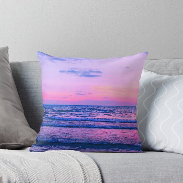 Item preview, Ocean Pink Blue Waves Sunset designed and sold by Schmohawk72.